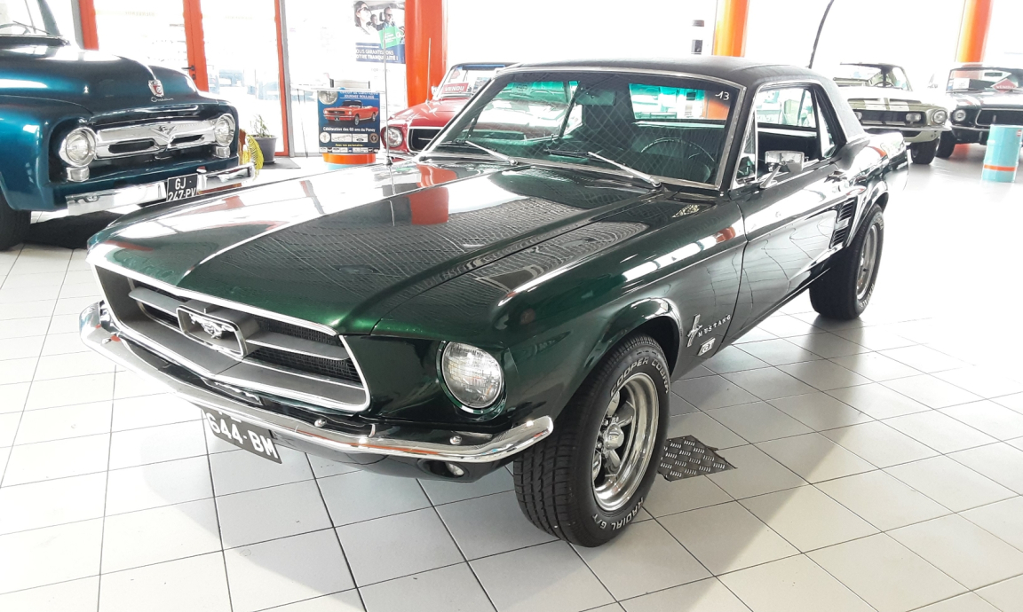 Ford Mustang - COUPE VERTE TOIT VINYLE 1967